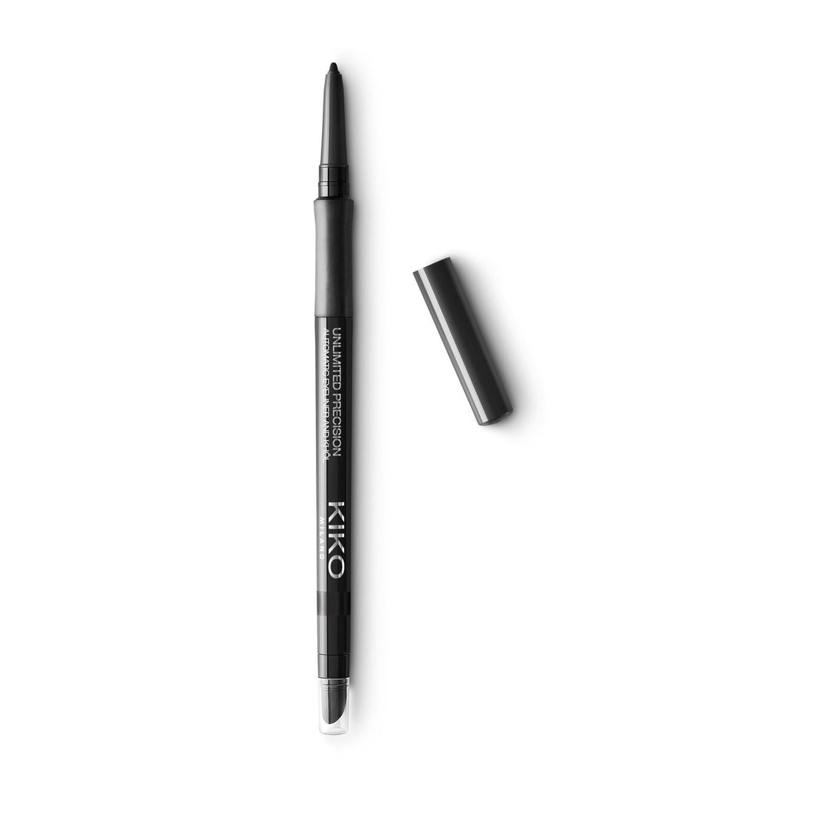 Kiko Milano front packaging showing pencil and cap for easy shade identification and travel convenience