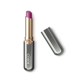 Kiko Milano front view of slim lipstick showing packaging and precise applicator for travel convenience