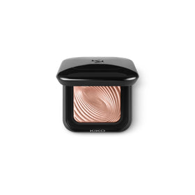 Kiko Milano front pan view showing shade 02 and clear color payoff