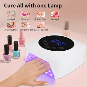 Kikugu lamp staged on a salon table illustrating professional results at home or salon