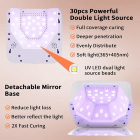 Kikugu touch LCD control close-up with timer display for precise, easy operation