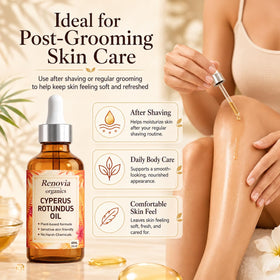 KILIBUM Renovia being massaged into forearm, shows moisturizing and soothing benefit