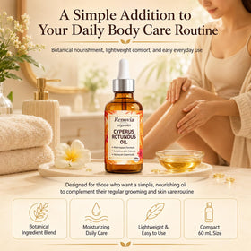 KILIBUM Renovia placed on bathroom shelf in routine setting, evokes daily-care convenience