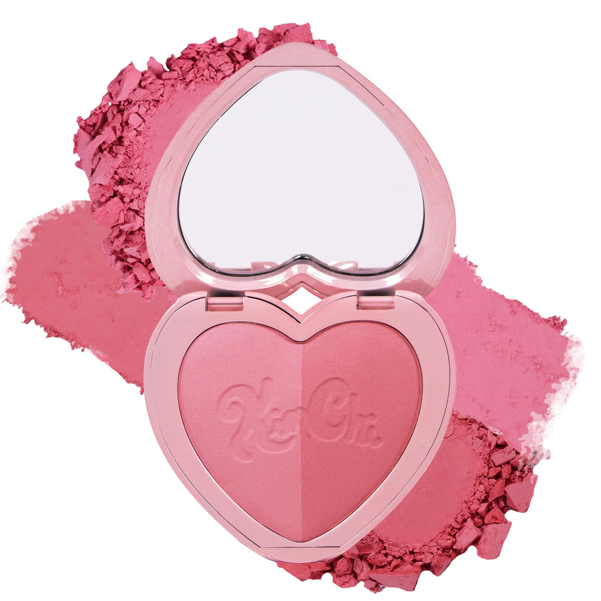 KimChiChic front compact heart case for portable touch-ups
