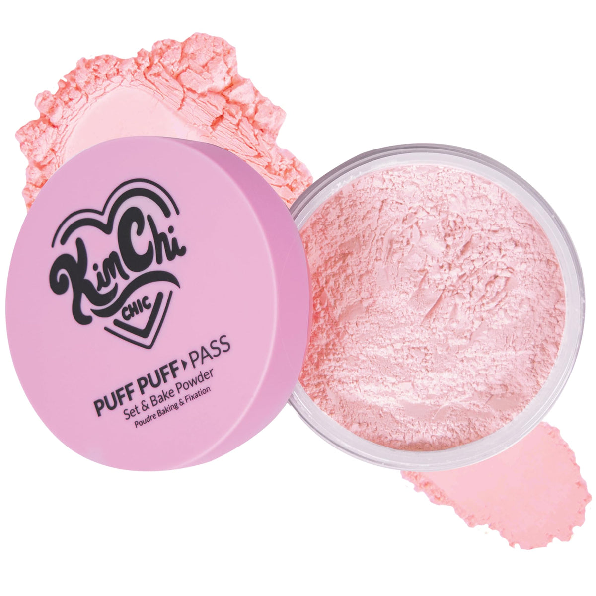 KimChiChic front packaging showing compact and puff for easy identification and travel