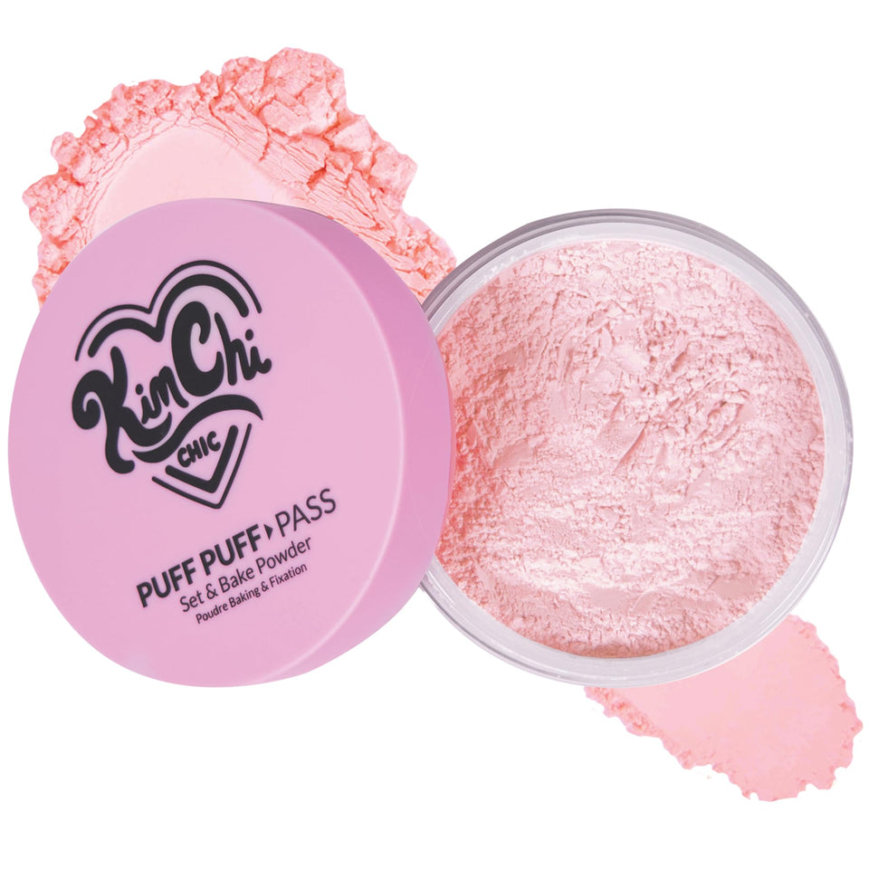KimChiChic front packaging showing compact and puff for easy identification and travel
