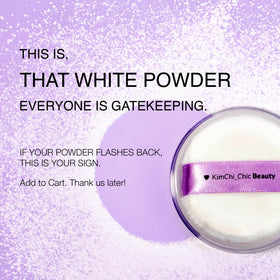 KimChiChic powder texture close-up showing ultra-fine milled finish for soft-focus effect