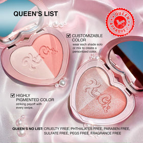KimChiChic blush inside a makeup bag showing travel-ready convenience