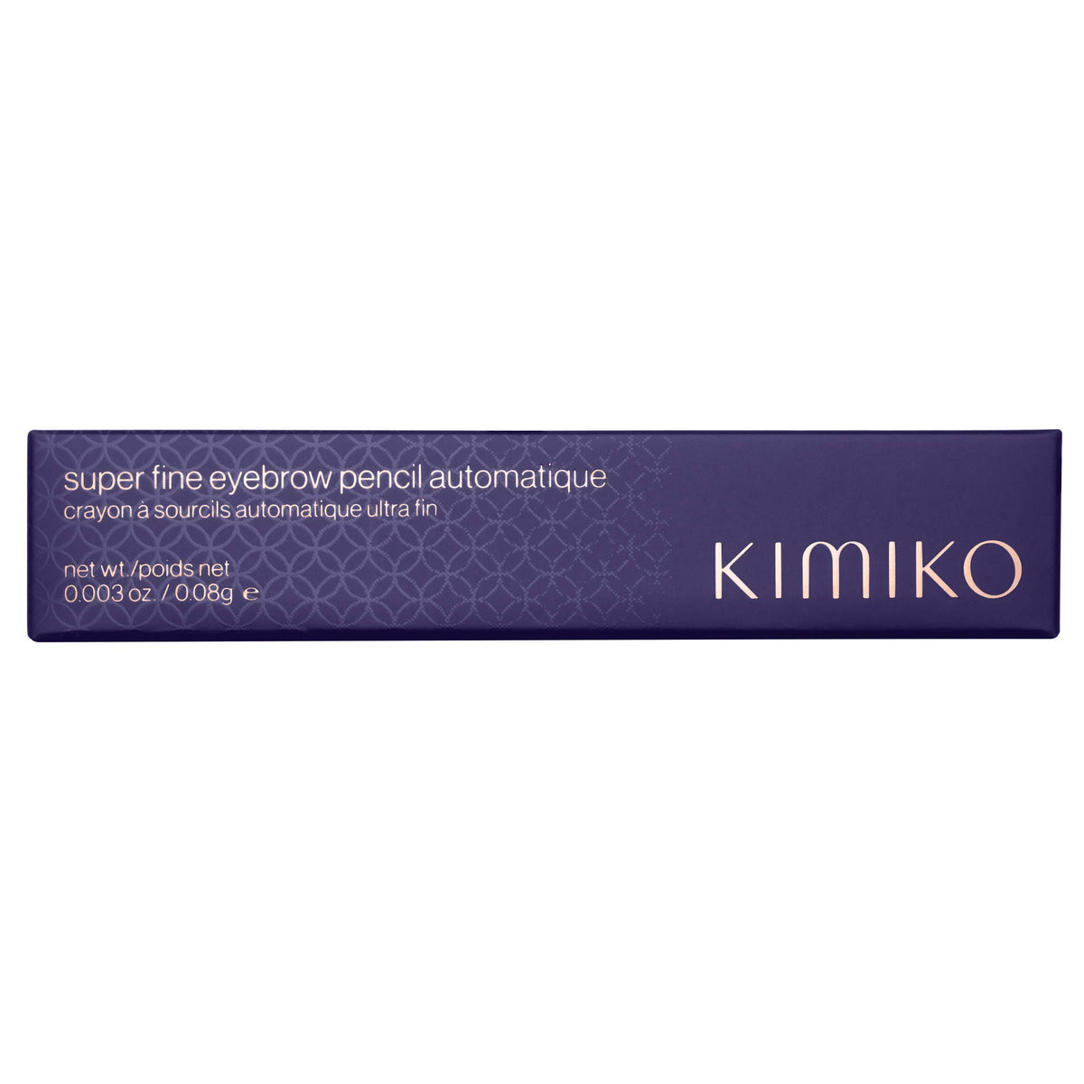 KIMIKO pencil held in hand to show compact size and travel-friendly benefit