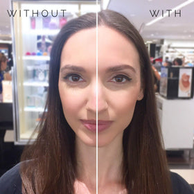 KIMIKO textured stroke on skin showing pigment and natural finish benefit