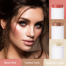 KIMUSE applied blush on cheek for natural healthy color