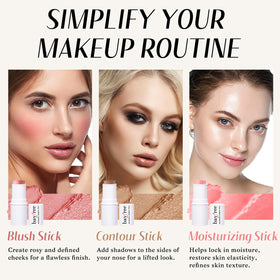 KIMUSE blush stick creamy texture close-up for smooth blending
