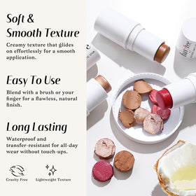 KIMUSE cream texture close-up showing smooth blendable formula