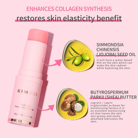 KIMUSE neck usage lifestyle image illustrating targeted hydration and convenience benefit