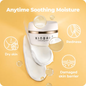 Kinbai on bathroom vanity in evening routine showing easy layering under skincare