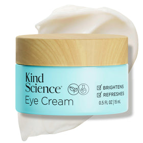 Kind Science eye cream front tube shows clean packaging and easy-to-use size