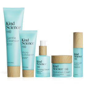 Kind Science front packaging showing full five-piece set and benefits