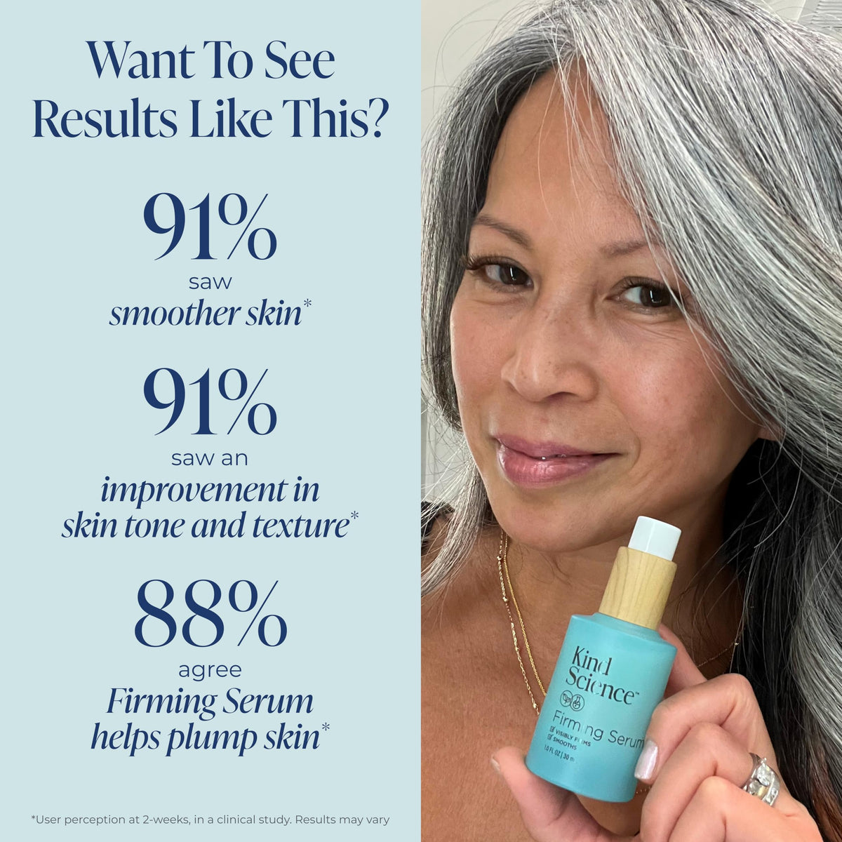 Kind Science hyaluronic splash visualizing hydration and plumping effect