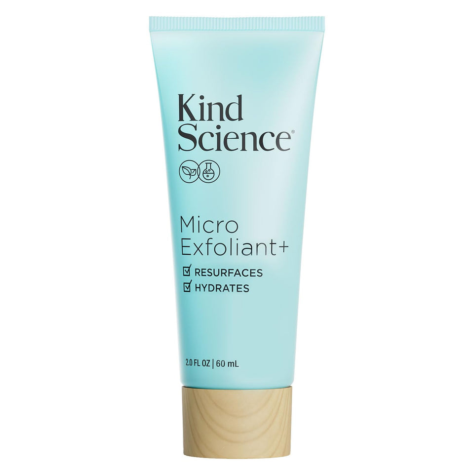 Kind Science front packaging showing 2 oz tube and benefit of gentle exfoliation