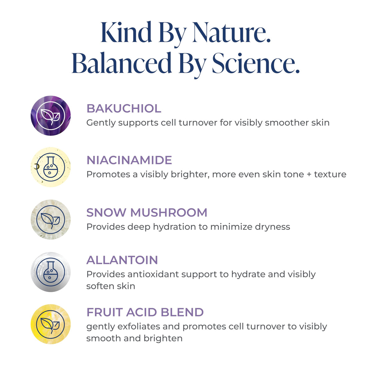 Kind Science routine flatlay arranged for day and night skincare steps