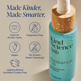 Kind Science label closeup showing ingredient list and clean formulation benefit