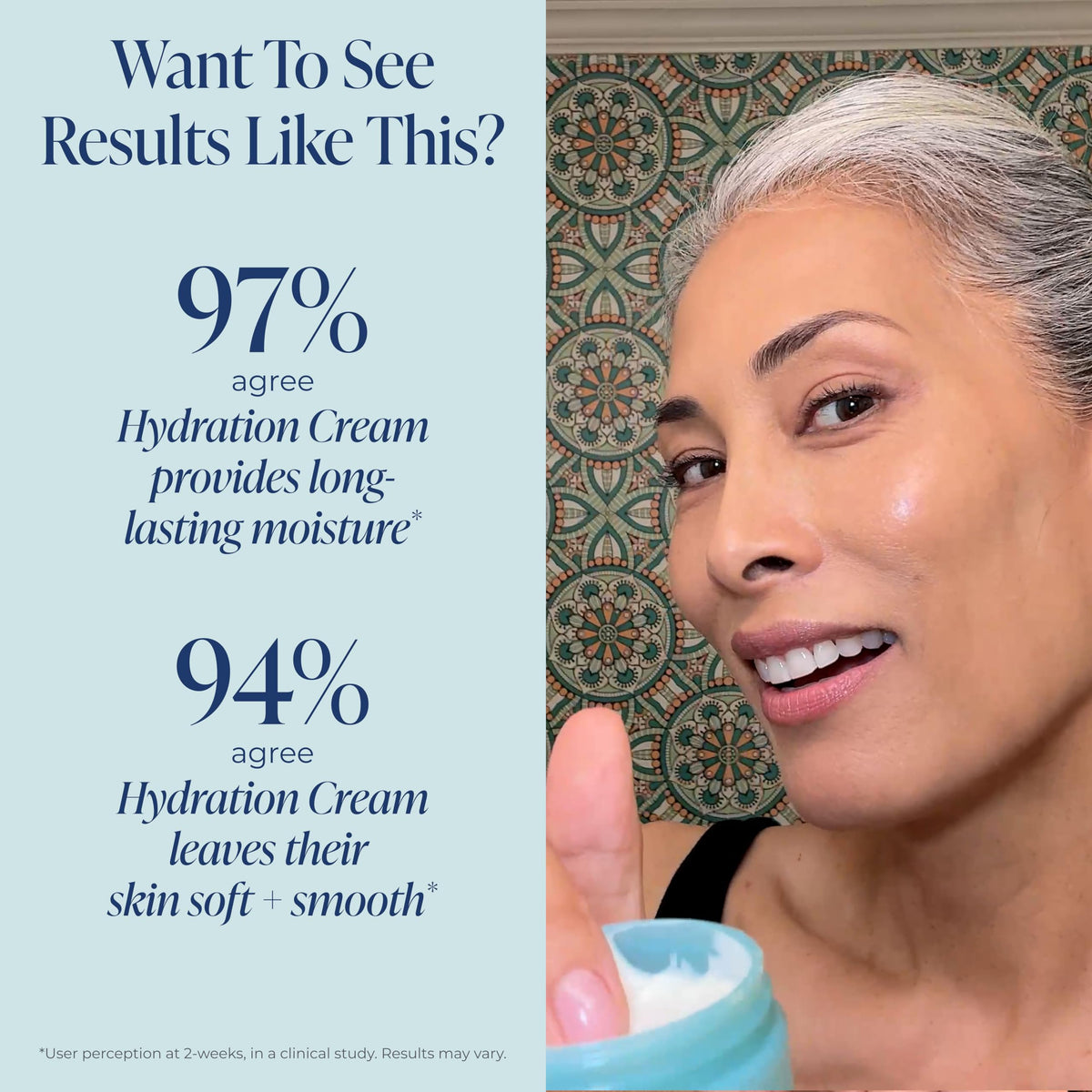 Kind Science texture close-up smooth cream showing hydration benefit