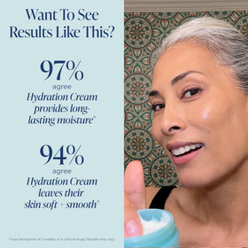 Kind Science texture close-up smooth cream showing hydration benefit