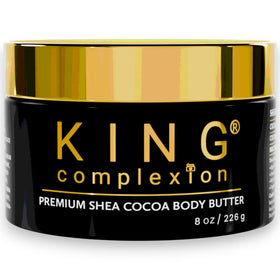 KING Complexion open jar texture close-up showing thick smooth butter