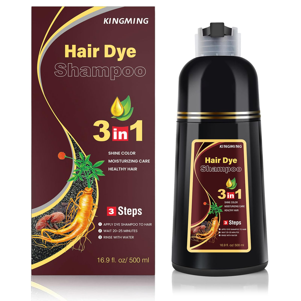 KINGMING front packaging showing 500ml bottle and clear product benefit