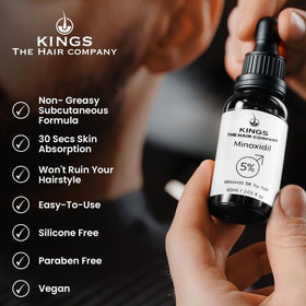 Kings The Hair Company scalp application demonstration supporting targeted use benefit