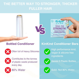KinKind bars held in hand to show travel-size convenience and solid format benefit