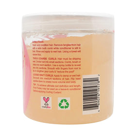 Kinky Curly applied with fingers through curls illustrating even coverage and definition