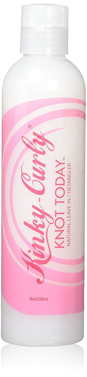 Kinky Curly front packaging shows 8 oz bottle and clear product identity for easy choice