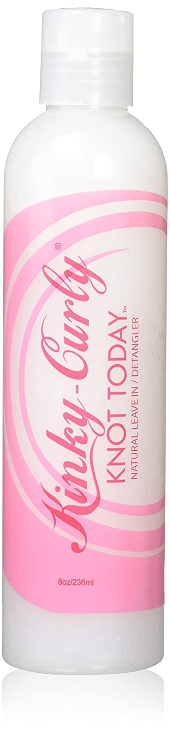Kinky Curly front packaging shows 8 oz bottle and clear product identity for easy choice