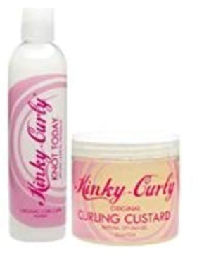 Kinky Curly styled curls lifestyle shot showing controlled definition and frizz reduction benefit