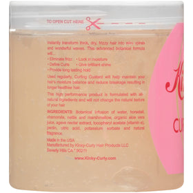 Kinky Curly product texture close-up displaying smooth custard consistency for easy application