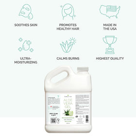KinRose Care aloe gel texture close-up highlighting smooth pure gel hydration