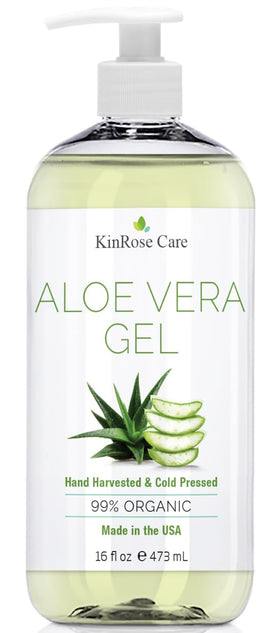 KinRose Care label close-up highlighting cold-pressed and minimal ingredients