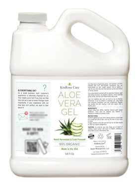 KinRose Care 64oz bottle next to a hand for size and value comparison