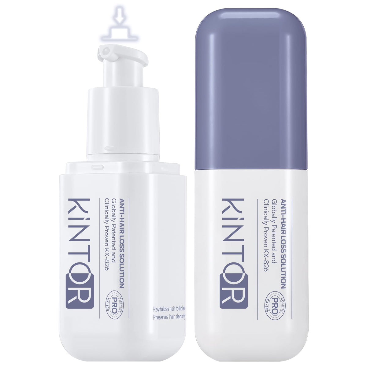 KINTOR bottle front packaging showing product and clear benefit