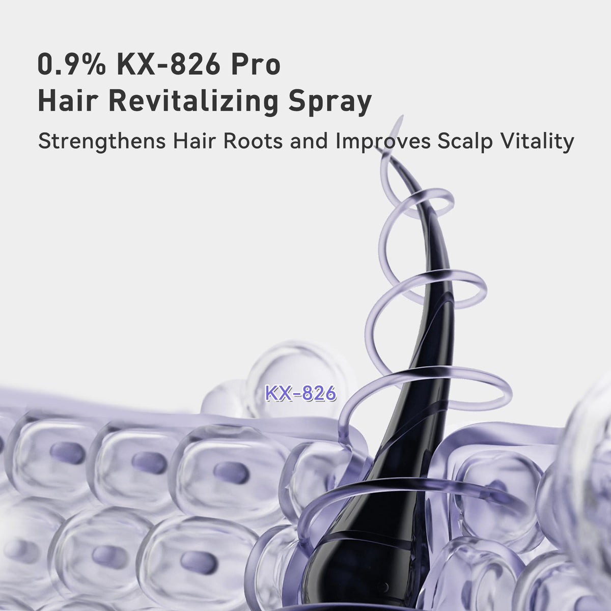 KINTOR lightweight spray texture visible for quick absorption benefit