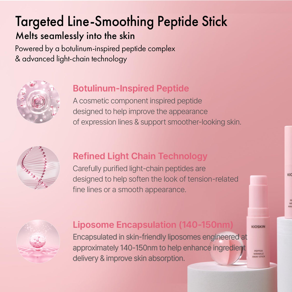 KIOSKIN applying to neck lines for firmer-looking, smoother skin