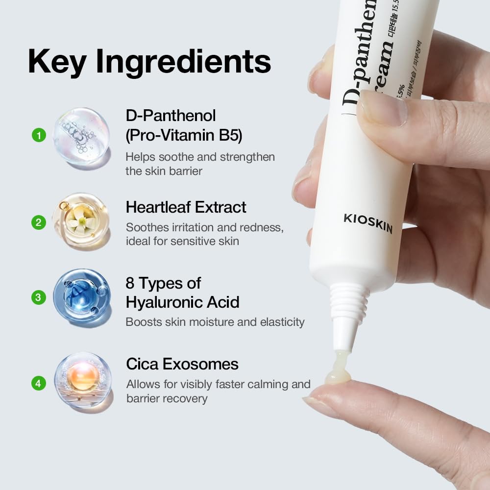 KIOSKIN gel-cream texture on skin showing lightweight hydration feel