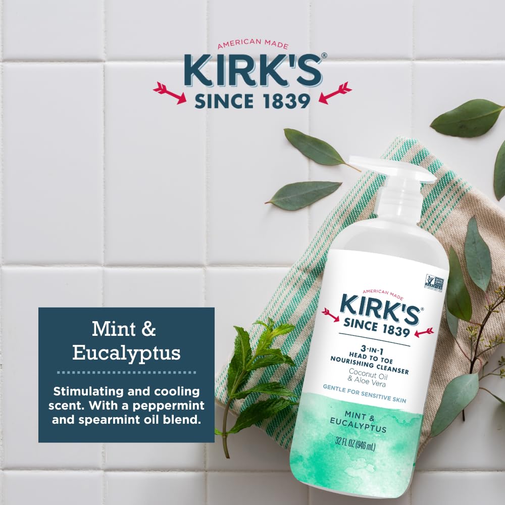 Kirk's bath with abundant bubbles showing relaxing bath and gentle cleanse benefit