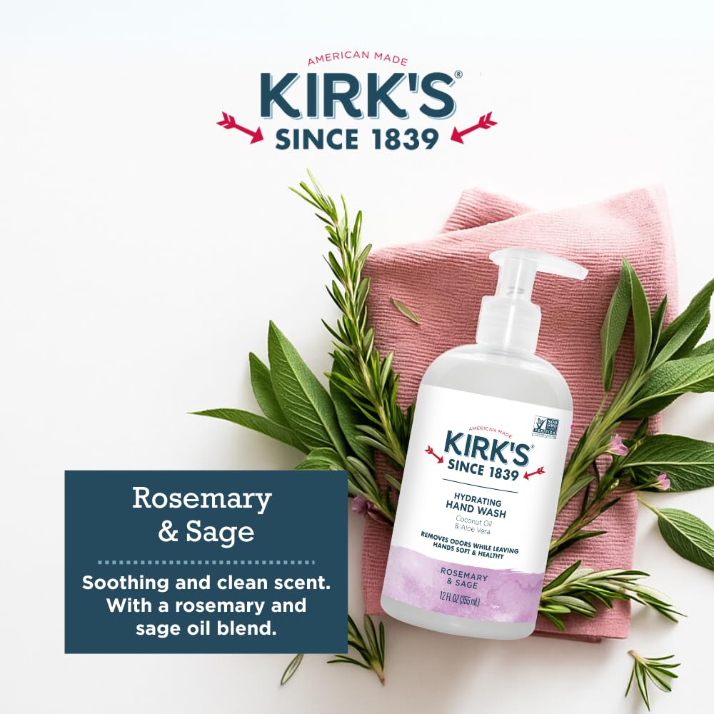 Kirk's bottle placed beside kitchen sink showing convenient everyday placement