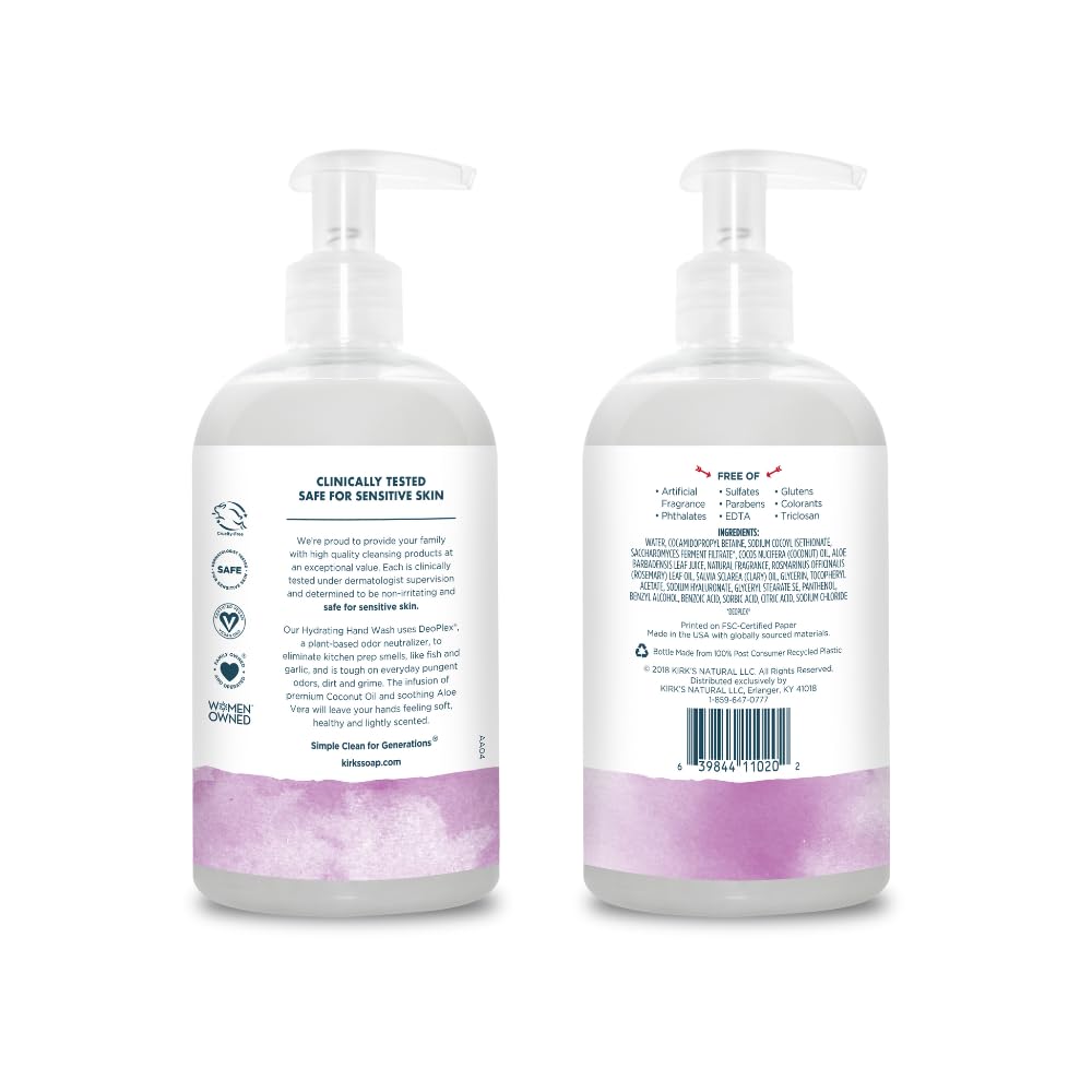 Kirk's close-up creamy foam texture illustrating gentle moisturizing lather