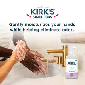 Kirk's label highlighting ingredients and Non-GMO verification for transparency