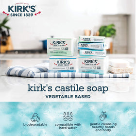 Kirk's bar resting on ventilated dish extending soap life
