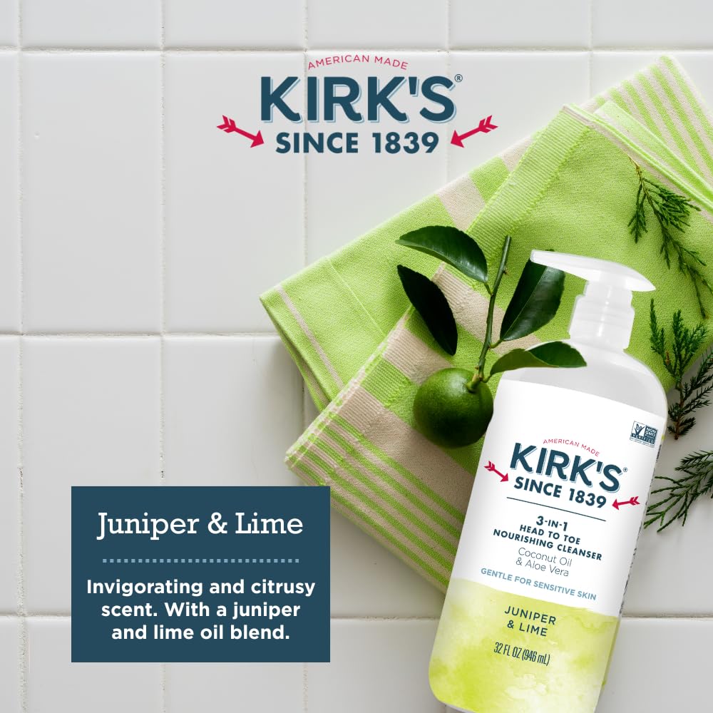 Kirk's bubble bath in tub creating bubbles for relaxing soak benefit
