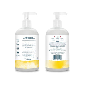 Kirk's pump and label close-up highlighting ingredient clarity and ease